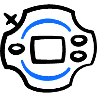 Manga Japanese Comic Digivice Digital Monster Digimon Icon from Freehand Duotone Set | Free Download as SVG Vector and Transparent PNG | Streamline icons