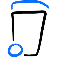 Garbage Bin Icon from Freehand Duotone Set | Free Download as SVG Vector and Transparent PNG | Streamline icons