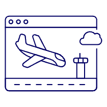 Landing Page Browser Illustration from UX Line Set