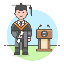 Graduate Student 1 Illustration from UX Colors Set