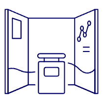 Booth Backdrop Illustration from UX Line Set