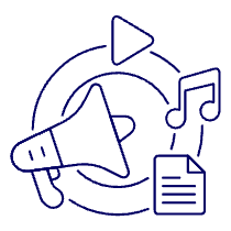 Megaphone Multimedia Illustration from UX Line Set