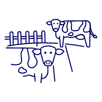 Cow Ranch Illustration from UX Line Set