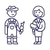 Farm Trading 1 Illustration from UX Line Set