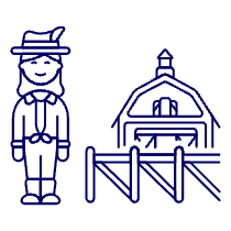 Farmer Barn 1 Illustration from UX Line Set