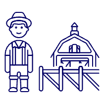 Farmer Barn 4 Illustration from UX Line Set
