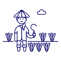 Farmer Crop 2 Illustration from UX Line Set