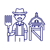 Farmer Fork 4 Illustration from UX Line Set
