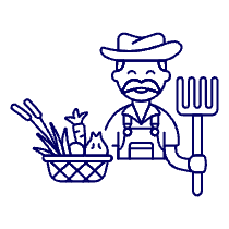 Farmer Harvest 1 Illustration from UX Line Set