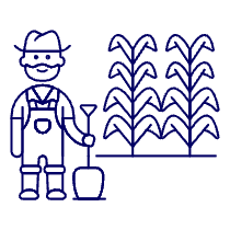 Farmer Shovel 1 Illustration from UX Line Set