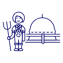 Farmer Shovel 2 Illustration from UX Line Set