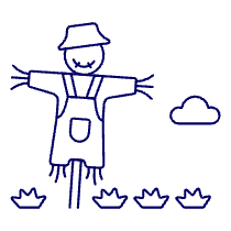 Scarecrow Illustration from UX Line Set