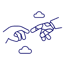Human Ai Connection 1 Illustration from UX Line Set