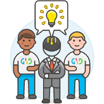 Human Ai Teamwork 1 Illustration from UX Colors Set