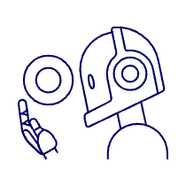Robot Orb Illustration from UX Line Set