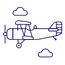 Propeller Plane 3 Illustration from UX Line Set