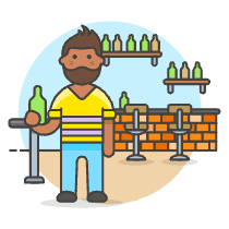 Bar Client 1 2 Illustration from UX Colors Set