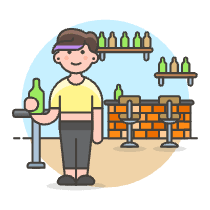 Bar Client 1 4 Illustration from UX Colors Set