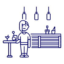 Bar Client 2 6 Illustration from UX Line Set