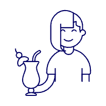 Bar Client 3 6 Illustration from UX Line Set