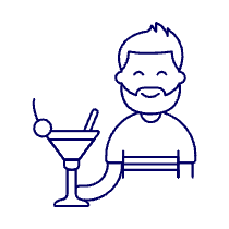Bar Client 4 2 Illustration from UX Line Set