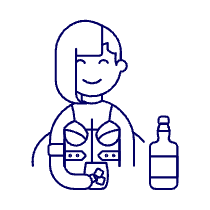 Bar Client 6 2 Illustration from UX Line Set