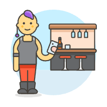 Bar Client 7 6 Illustration from UX Colors Set