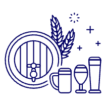 Beer Barrel Illustration from UX Line Set