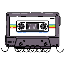 Cassette Illustration from LukaszAdam Set