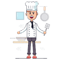 Cook Illustration from LukaszAdam Set