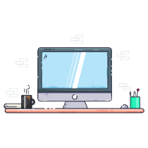 Desk 2 Illustration from LukaszAdam Set