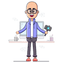 Film Director Illustration from LukaszAdam Set