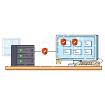 Hosting Illustration from LukaszAdam Set