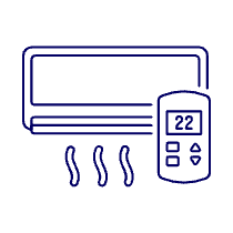 Air Conditioner Illustration from UX Line Set