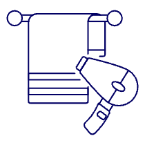 Towel Dryer Illustration from UX Line Set
