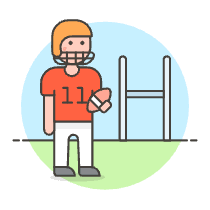 American Football 1 Illustration from UX Colors Set