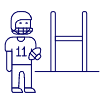 American Football 1 Illustration from UX Line Set