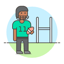 American Football 2 Illustration from UX Colors Set