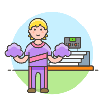 Cheerleader 4 Illustration from UX Colors Set