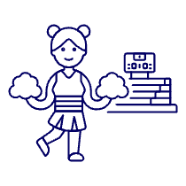 Cheerleader 5 Illustration from UX Line Set