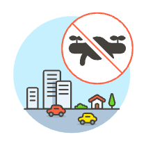 No Drone Area 1 Illustration from UX Colors Set