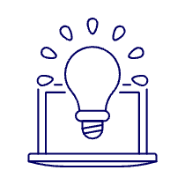 Laptop Idea Illustration from UX Line Set