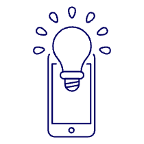 Phone App Idea Illustration from UX Line Set