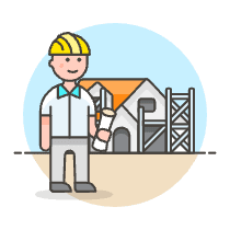 Construction House 1 Illustration from UX Colors Set