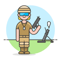Army Soldier 2 Illustration from UX Colors Set