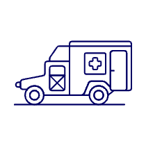 Medic Truck Illustration from UX Line Set