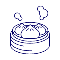 Steam Dumpling Illustration from UX Line Set