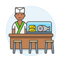 Sushi RESTAURANT 3 Illustration from UX Colors Set