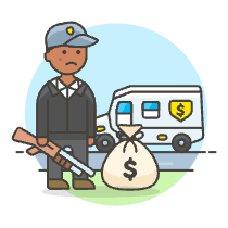 Money Guard 2 Illustration from UX Colors Set