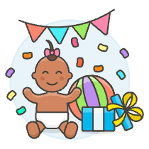 Baby Party 3 Illustration from UX Colors Set